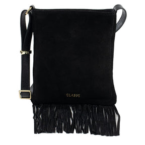 Bolsa de Couro Crossbody Lolla - Preto