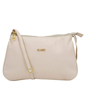 Bolsa de Couro Crossbody Maria - Creme