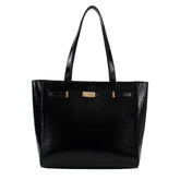 Bolsa de Couro Shopping Bag Jade - Andaluz Preto