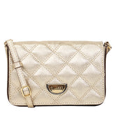 Bolsa de Couro Tiracolo Maia - Ouro