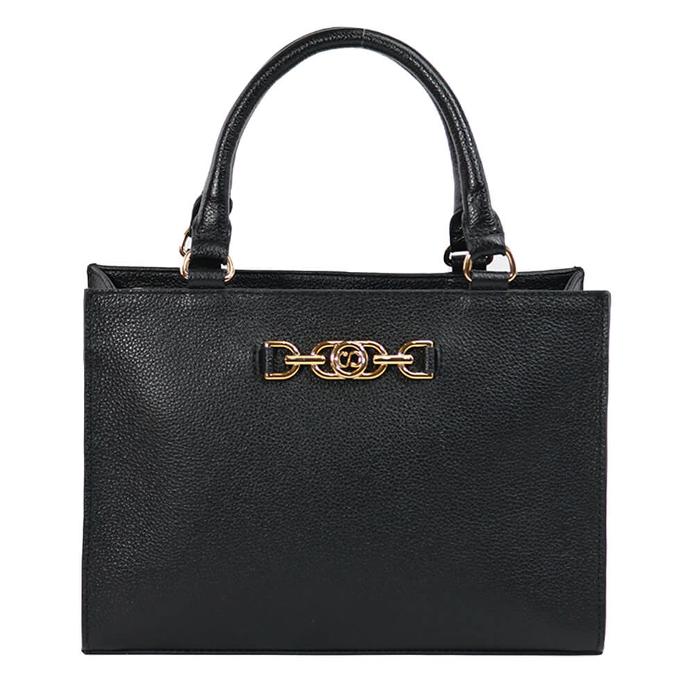 Bolsa de Couro Tote Sienna - Preto