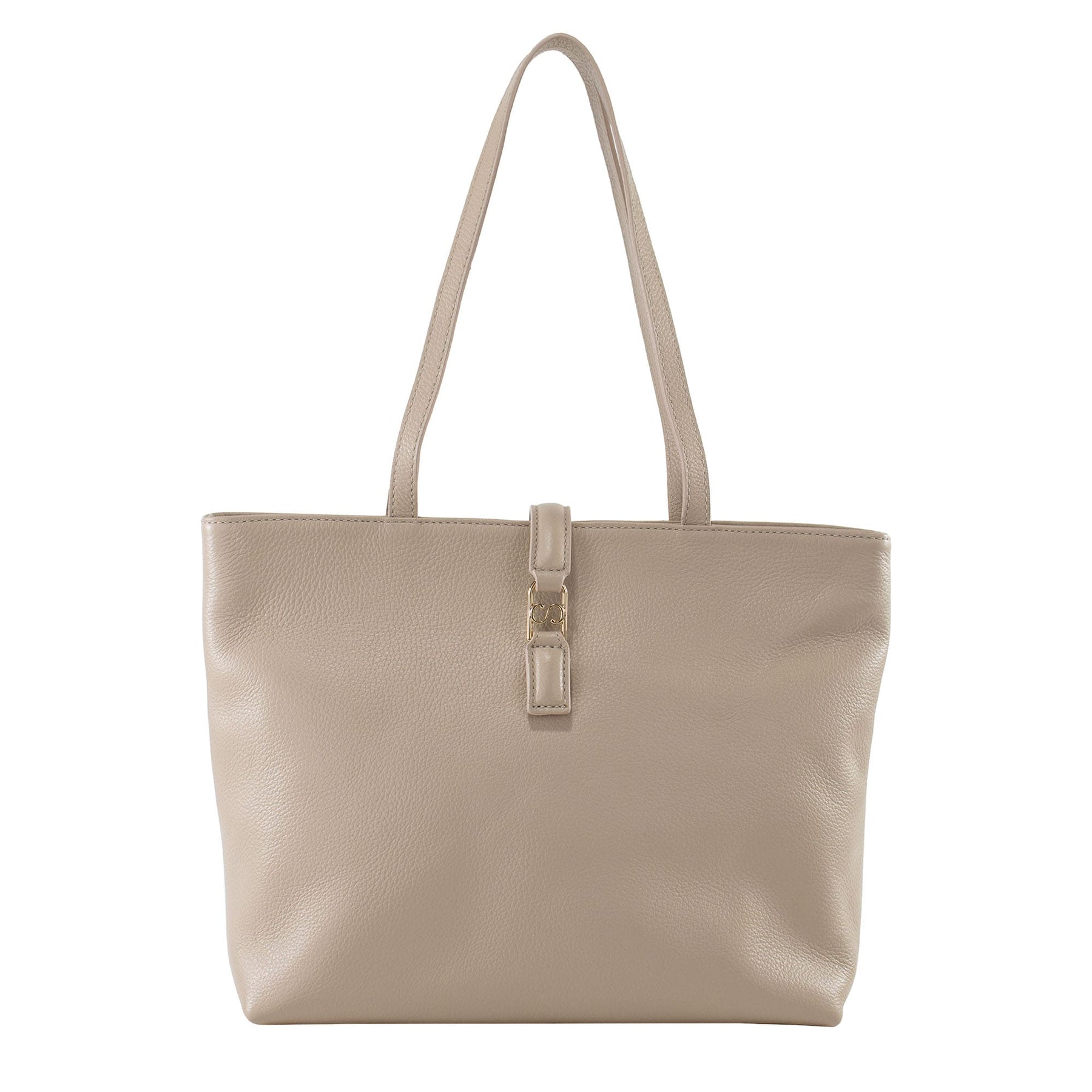 Bolsa Shopping Bag de Couro Liéri - Big Floater Creme