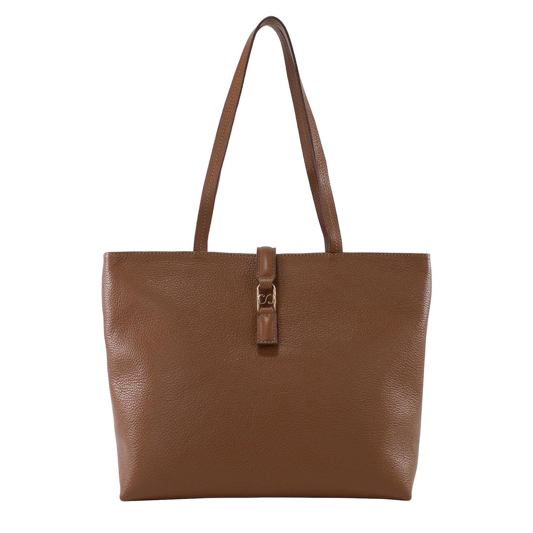 Bolsa Shopping Bag de Couro Liéri - Big Floater Nocciola