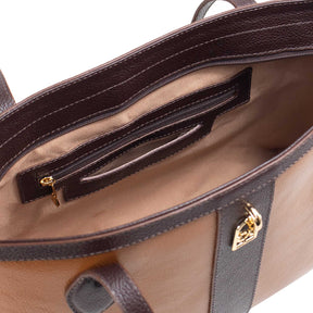 Bolsa Shopping Bag de Couro Liso - Allana