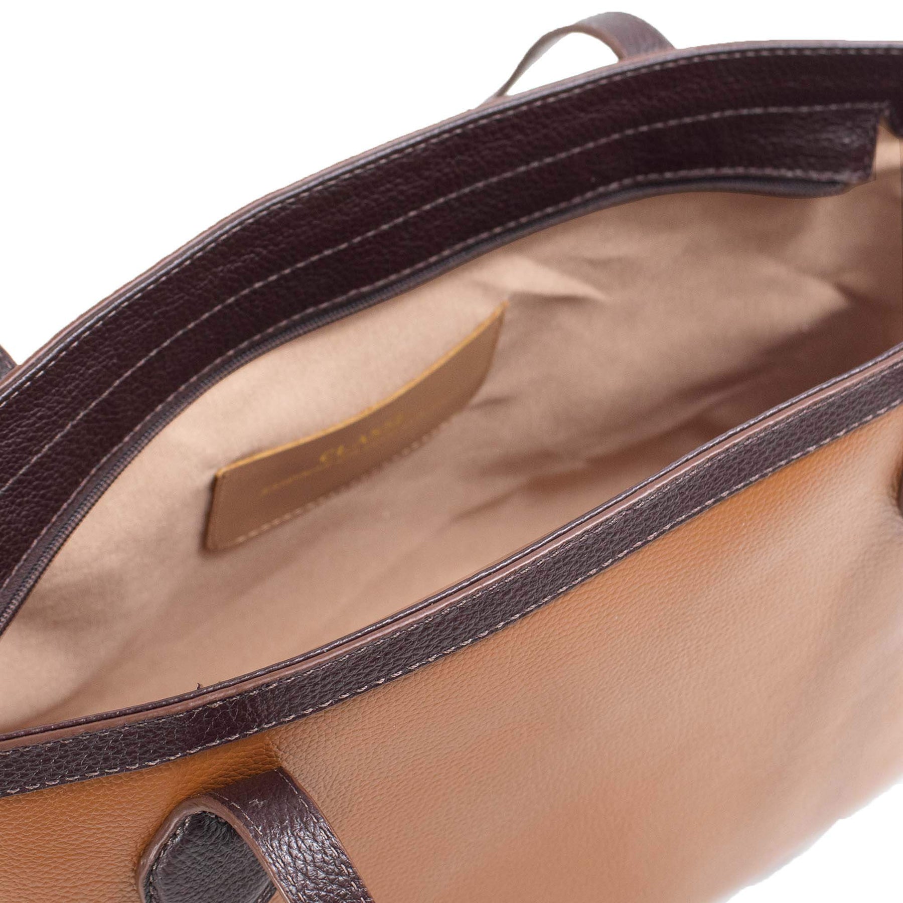 Bolsa Shopping Bag de Couro Liso - Allana