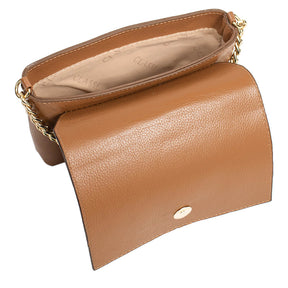 Bolsa Tiracolo Canvas Mia - Marrom/Nocciola