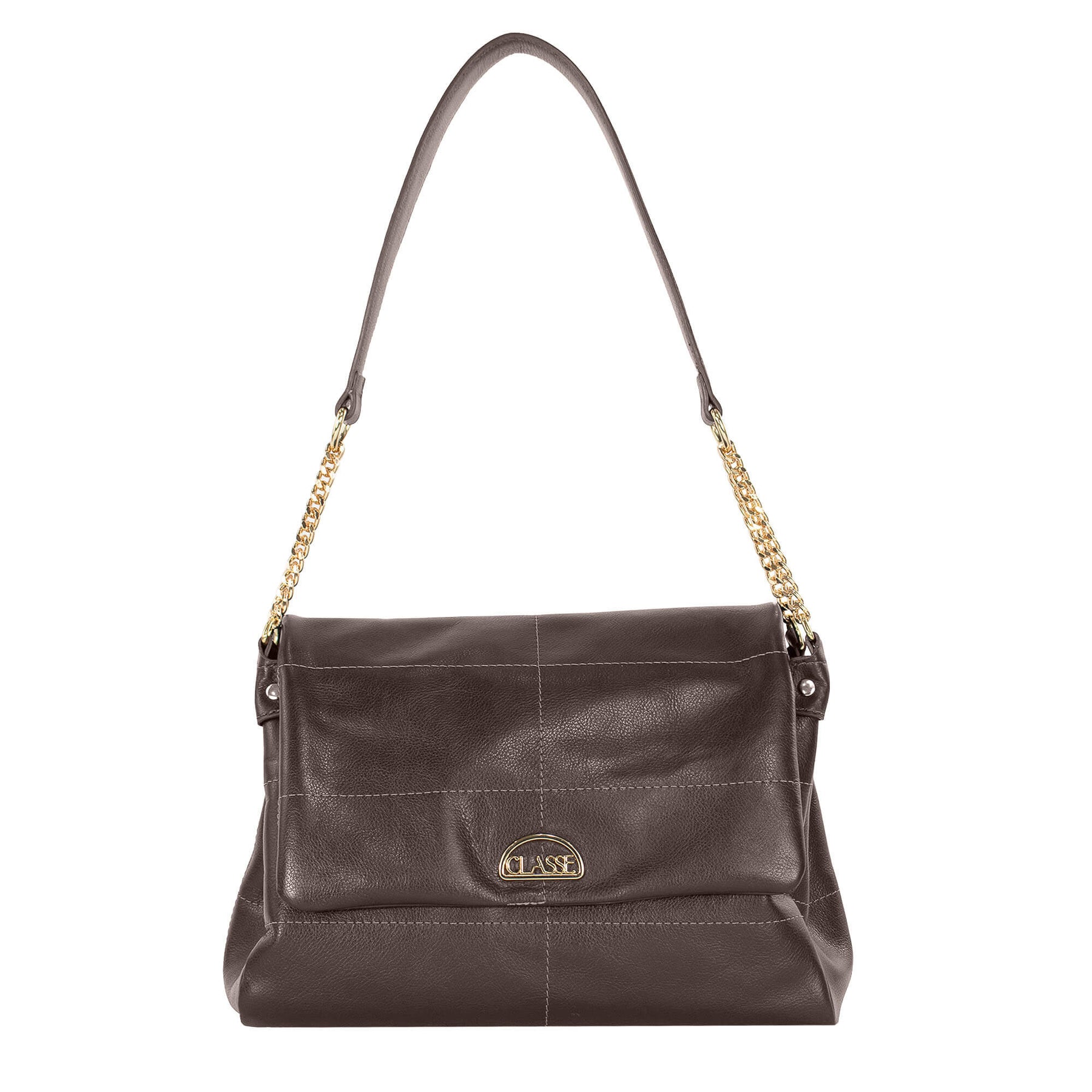 Bolsa Tiracolo de Couro - Bruné