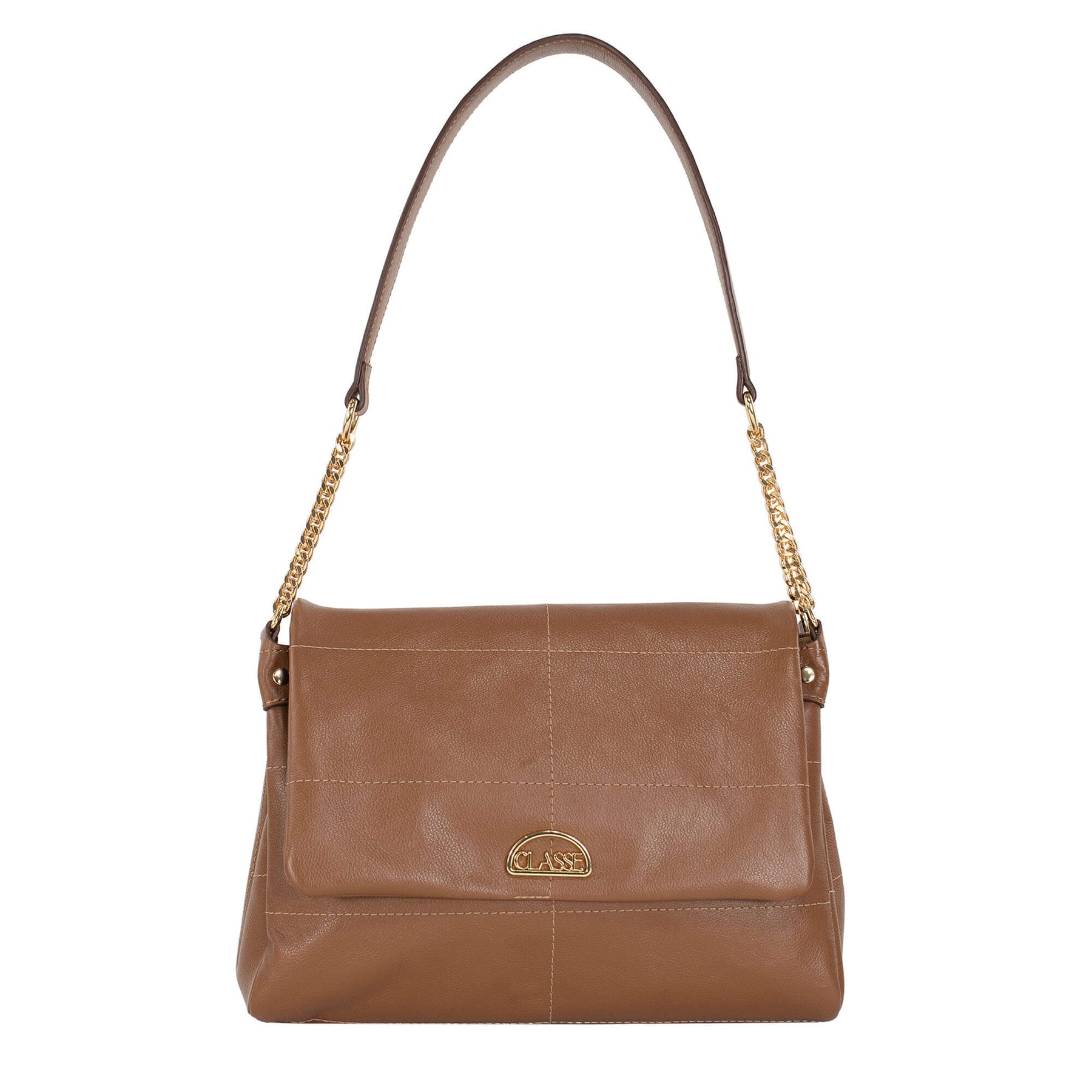 Bolsa Tiracolo de Couro - Bruné