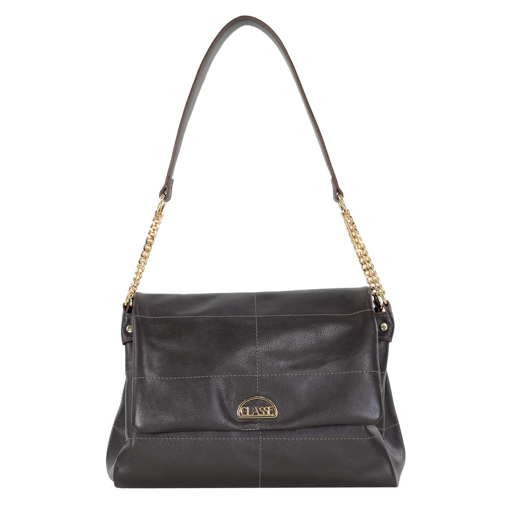 Bolsa Tiracolo de Couro - Bruné