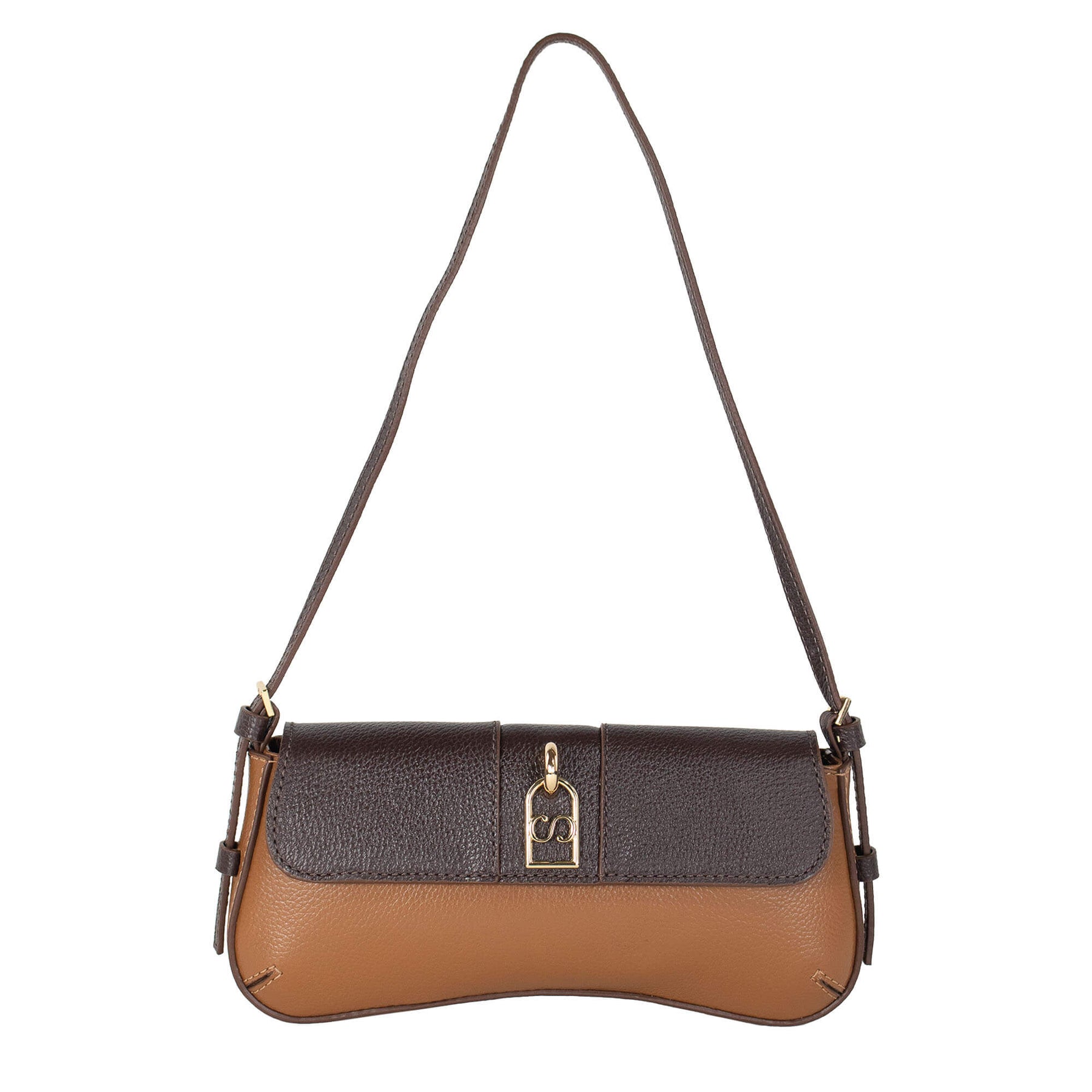Bolsa Tiracolo de Couro Lisa - Allana