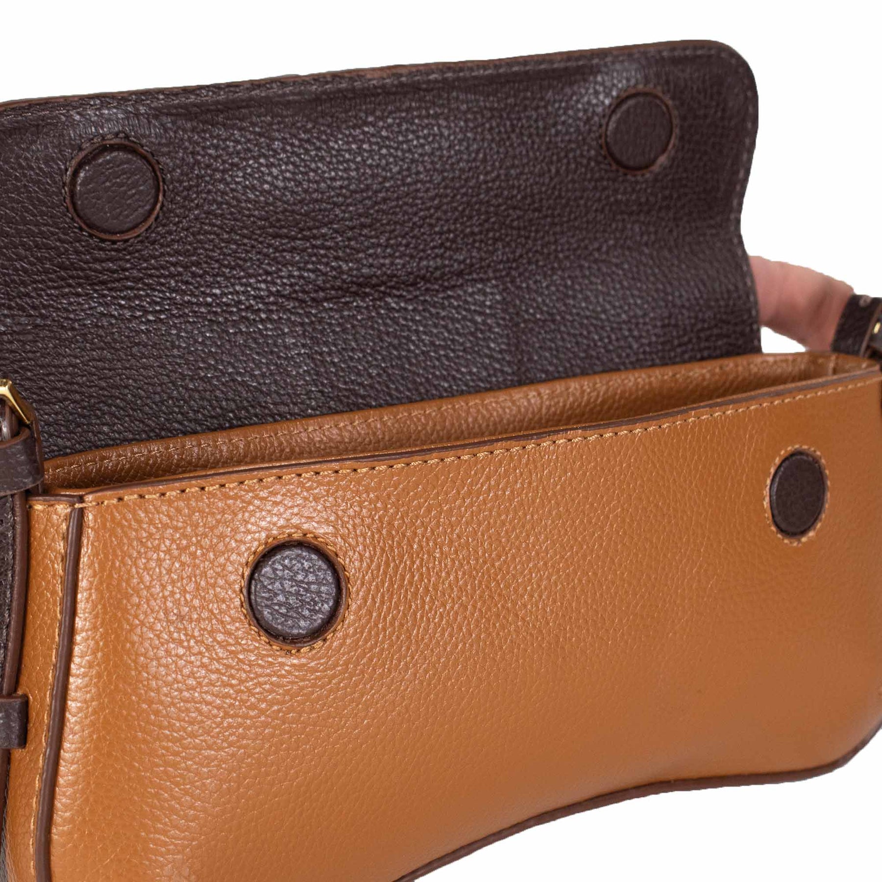 Bolsa Tiracolo de Couro Lisa - Allana