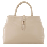 Bolsa Tote de Couro Liéri - Creme