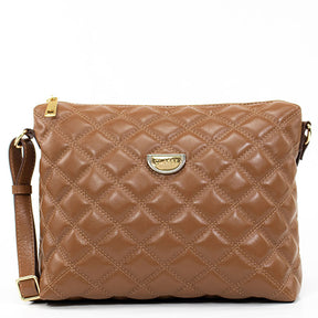 Bolsa de Couro Matelassê Crossbody Grande - Maia