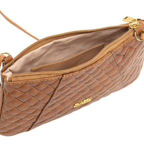 Bolsa Crossbody de Couro Tramado - Milli