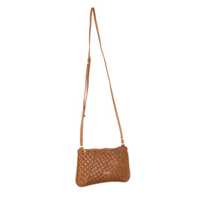 Bolsa Crossbody de Couro Tramado - Milli