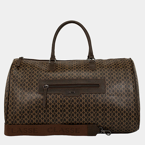Mala Grande de Viagem Masculina Canvas - Marrom