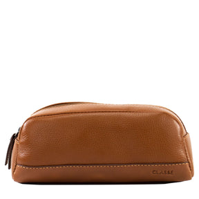 Necessaire de Couro Masculina com Forro Impermeável